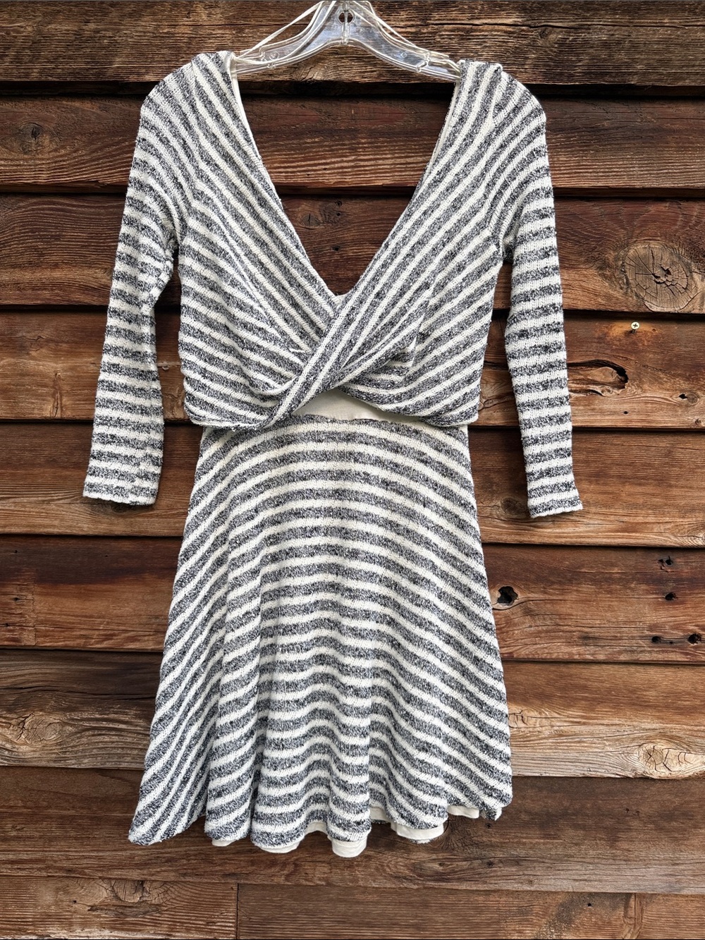 Free people fully lined mini dress knit